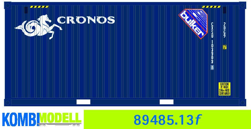 Kombimodell 89485.13 Ct 20' Letterbox Cronos" blau #CXSU 103905" 